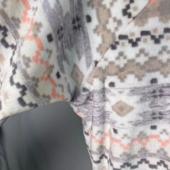 Cuddl‎ Duds Fair Isle Pajama Set Long Sleeve Pants PS Pink Gray Cozy Fleece - Picture 4 of 16